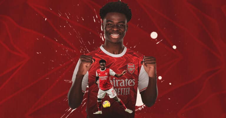 Arte-capa de Bukayo Saka
