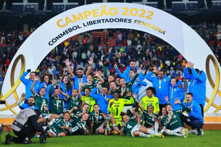 Palmeiras celebra a conquista da Libertadores Feminina de 2022