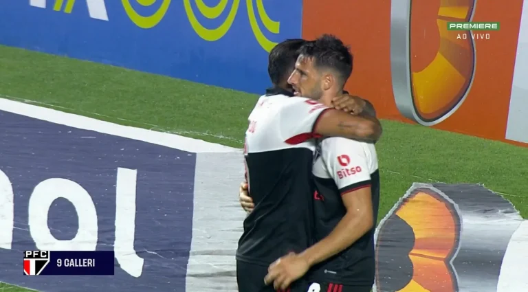 Calleri amplia contra o Coritiba