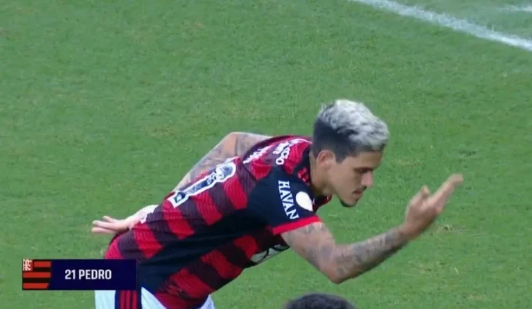 Pedro faz golaço de letra contra o Santos