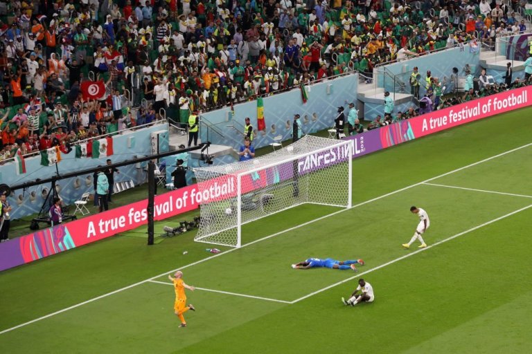 DOHA, QATAR - NOVEMBER 21: Davy Klaassen of Netherlands celebrates after scoring their team's second goal during the FIFA World Cup Qatar 2022 Group A match between Senegal and Netherlands at Al Thumama Stadium on November 21, 2022 in Doha, Qatar. (Photo by Francois Nel/Getty Images)