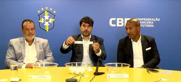 Sorteio decidiu a vaga na Copa do Brasil. Foto - CBF