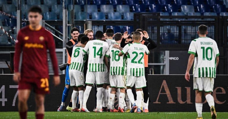 Sassuolo derrota a Roma no Estádio Olímpico