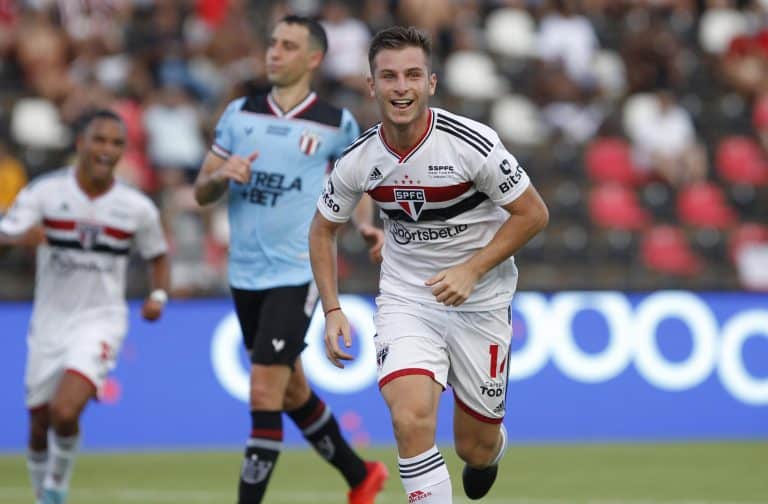 Galoppo comemora seu oitavo gol nessa edição do Campeonato Paulista.