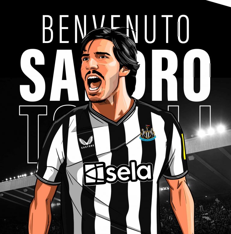 Newcastle anuncia a chegada de Tonali ao clube.