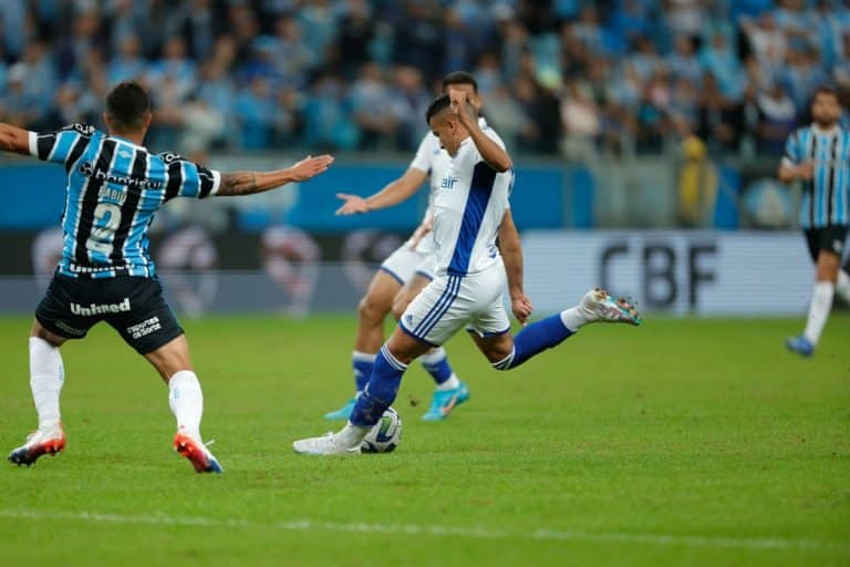 Grêmio x Cruzeiro se enfrentam pelo Brasileirão. Foto: Reprodução Twitter.