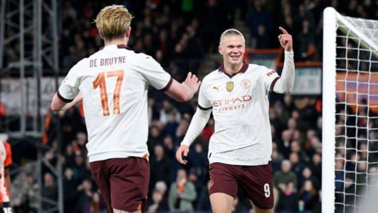 Luton Town x Manchester City Haaland
