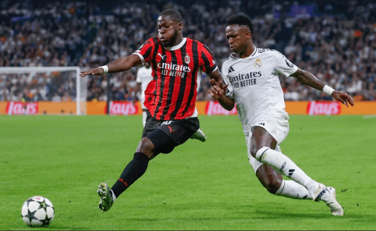 Após mais de 10 anos, o Milan retorna a casa do Real Madrid e vence o confronto (Foto: Divulgação/ UEFA)