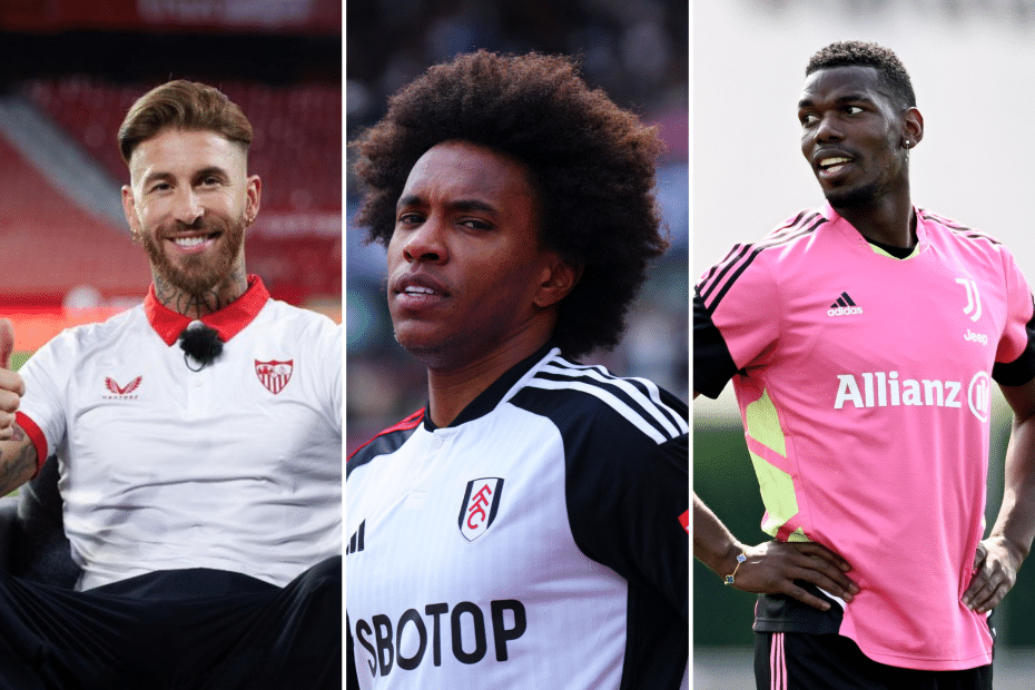 Sergio Ramos, Willian e Pogba são alguns dos jogadores disponíveis no mercado da bola