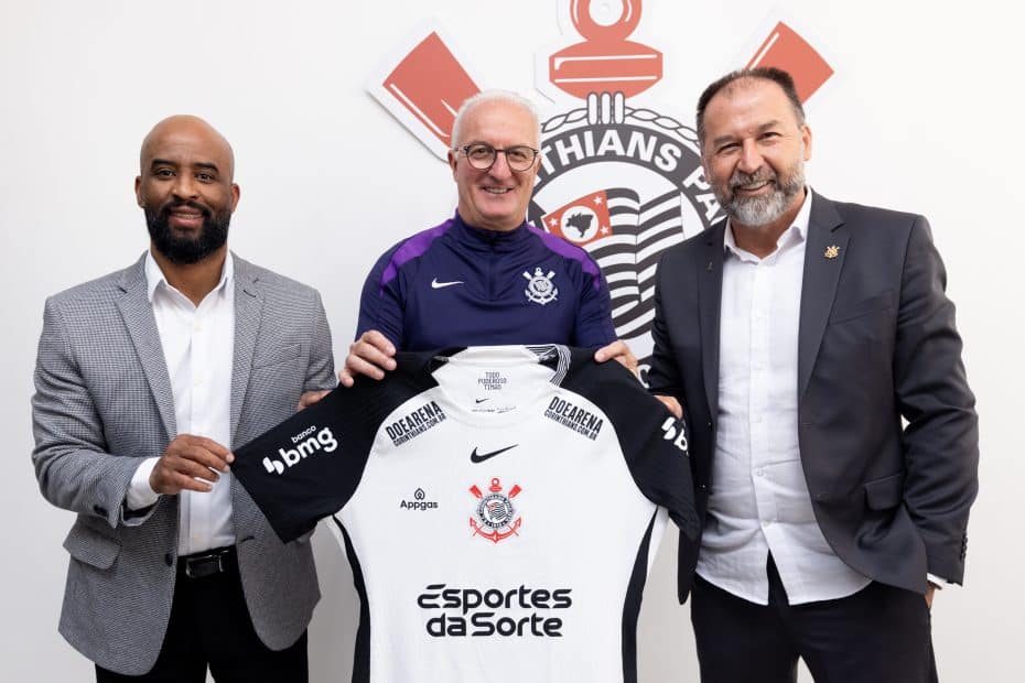 Corinthians anuncia Dorival Jr como novo treinador. Foto: Rodrigo Coca/Agência Corinthians