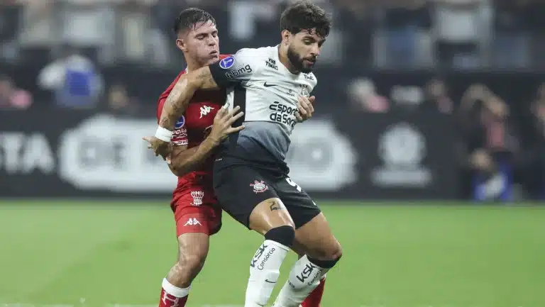 Corinthians x Huracan, pela Sul-Americana. Foto: Alexandre Schneider/Getty Images